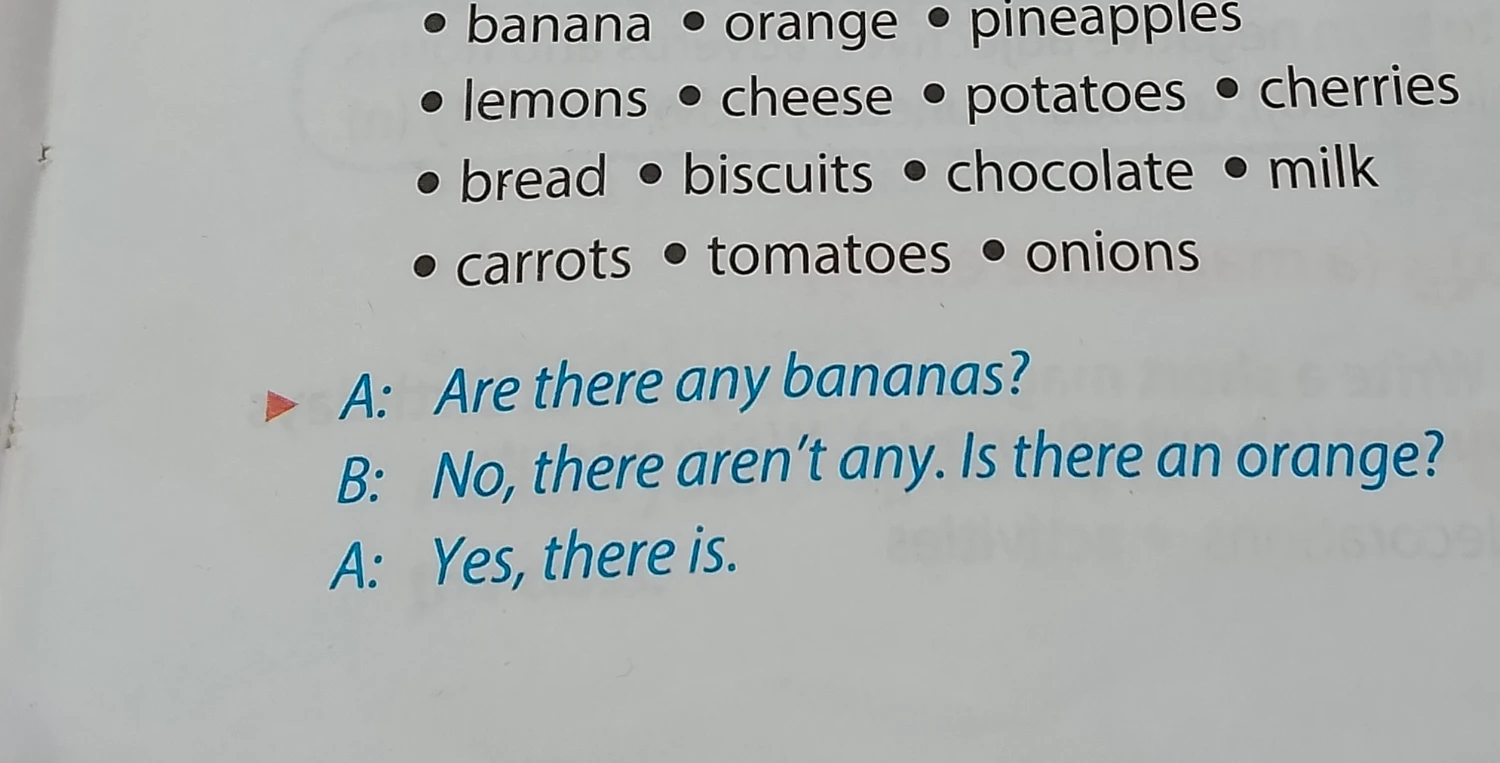Are there any bananas?