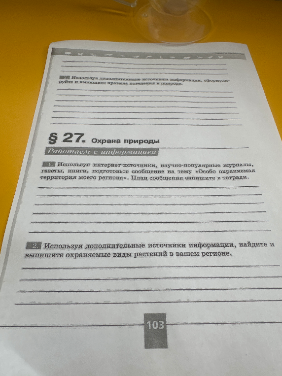 Используя дополнительные источники информации, сформулируйте и выпишите правила поведения в природе.