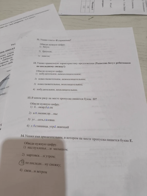 11. Укажи глагол II спряжения?
