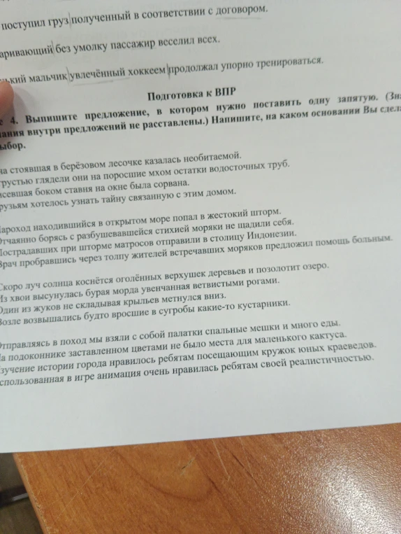Выпишите предложение, в котором нужно поставить одну запятую.