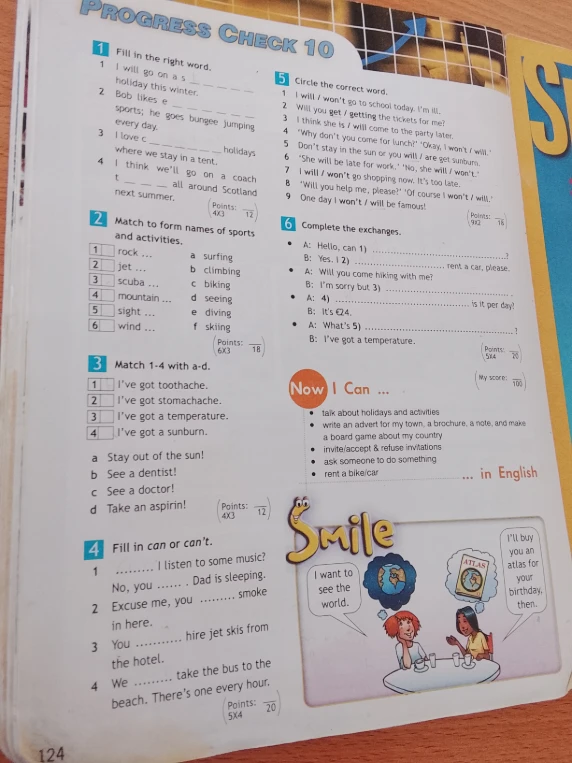 Fill in the right word.