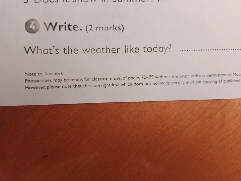 What's the weather like today?