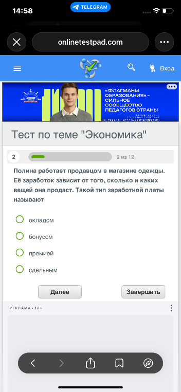 Полина работает продавцом в магазине одежды. Её заработок зависит от того, сколько и каких вещей она продаст. Такой тип заработной платы называют