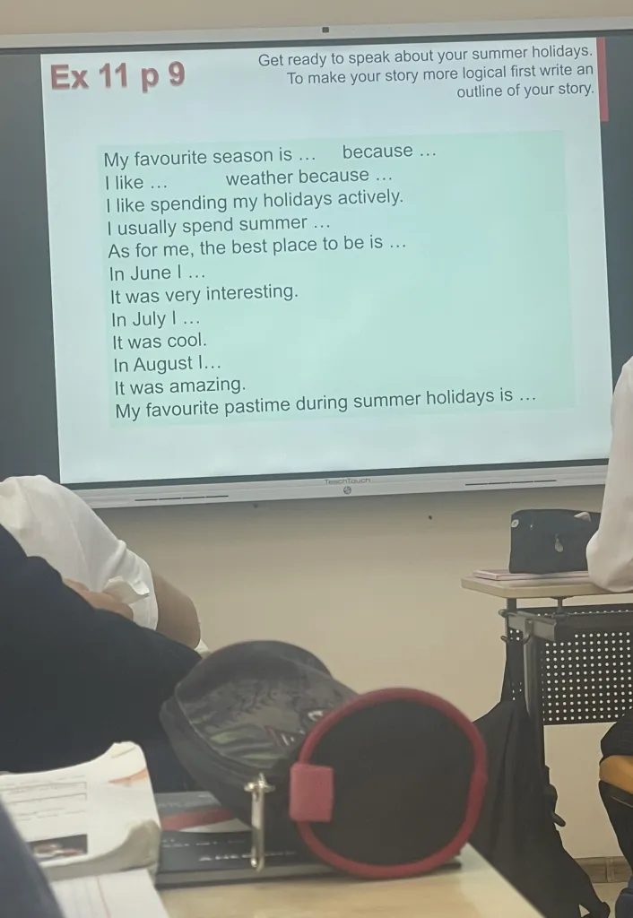Ex 11 p 9. Get ready to speak about your summer holidays. To make your ...