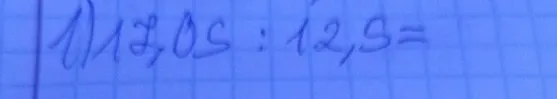 17,05 : 12,5 =