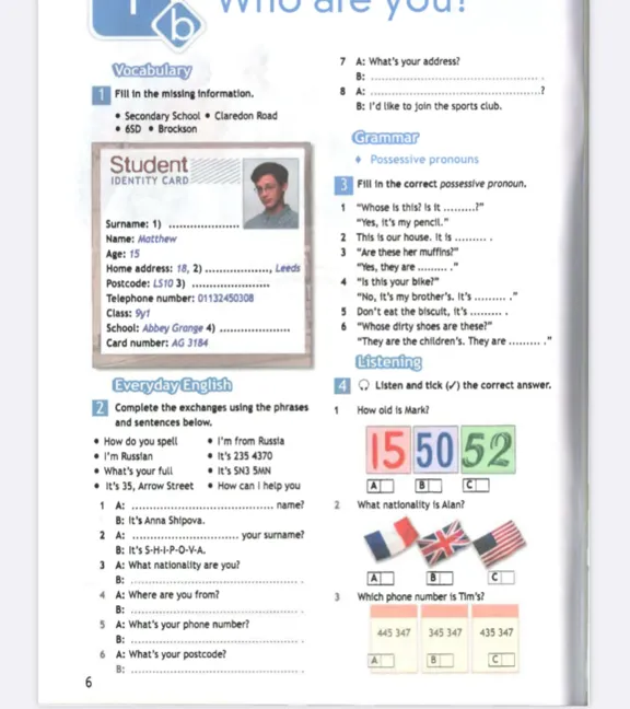 Fill in the missing information.