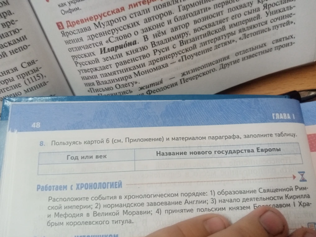 Пользуясь картой 6 (см. Приложение) и материалом параграфа, заполните таблицу.