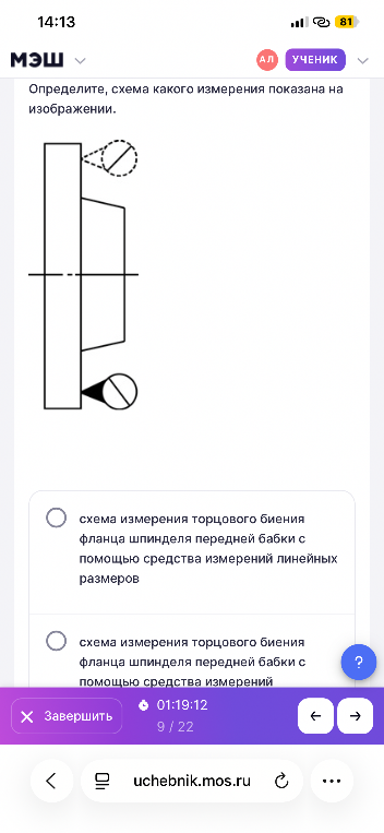 Определите, схема какого измерения показана на изображении.