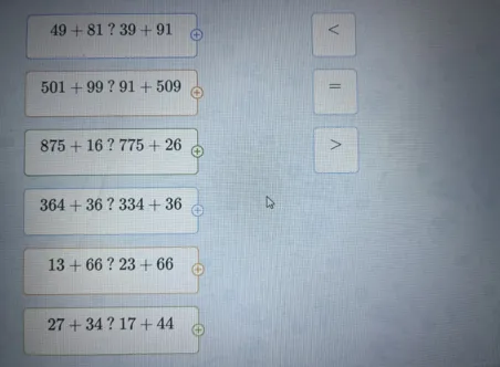 49 + 81 ? 39 + 91