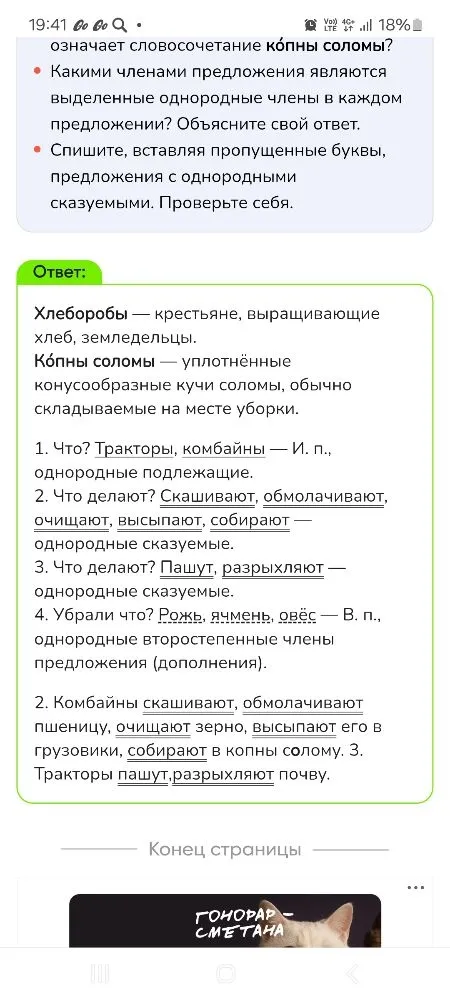 Какими членами предложения являются выделенные однородные члены в каждом предложении? Объясните свой ответ.