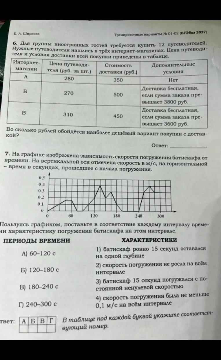 6. Для группы иностранных гостей требуется купить 12 путеводителей.