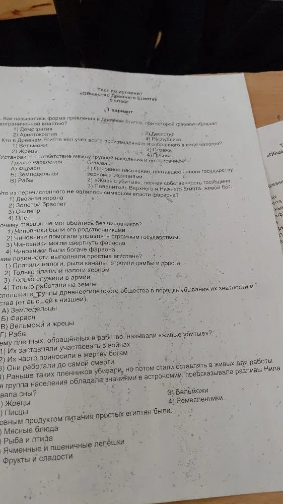 Как называлась форма правления в Древнем Египте, при которой фараон обладал неограниченной властью?