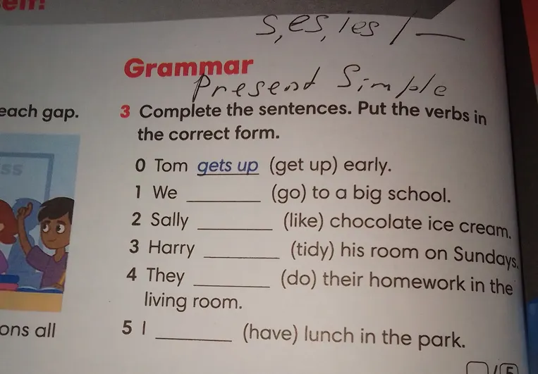 Complete the sentences. Put the verbs in the correct form.