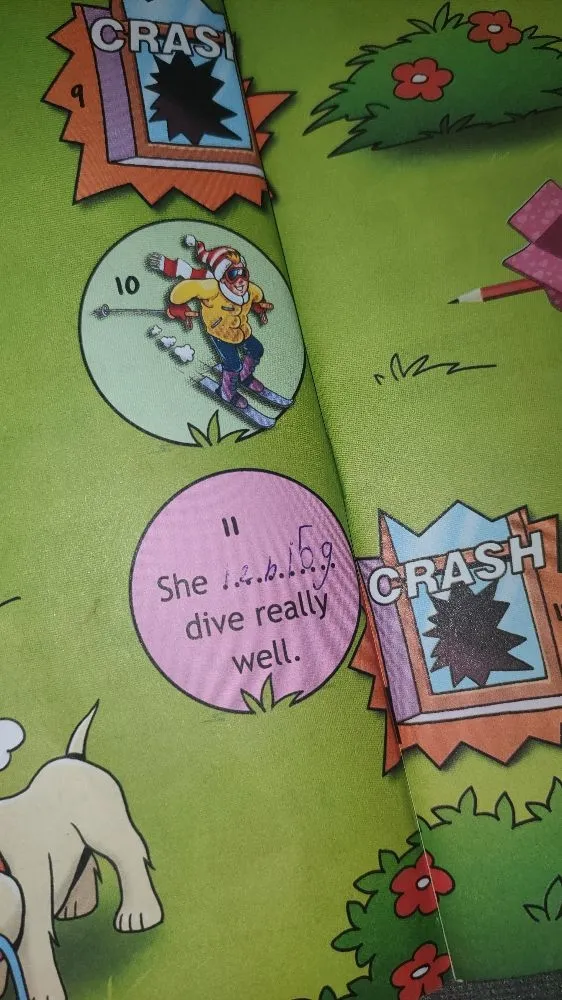 11. She ... dive really well.