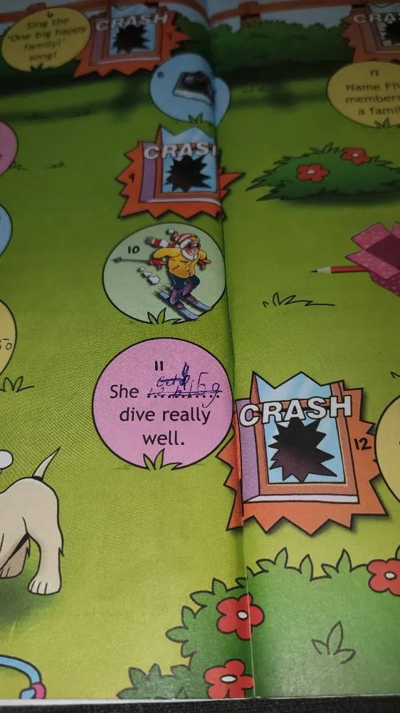 11. She dive really well.