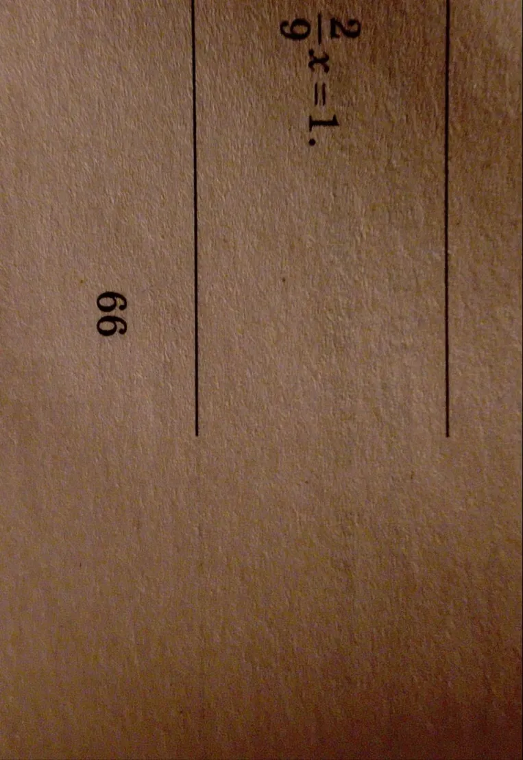 2/9 x = 1.