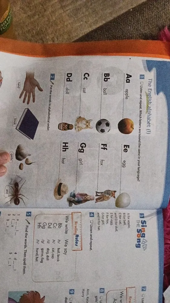 5. Find the words. Then spell them.