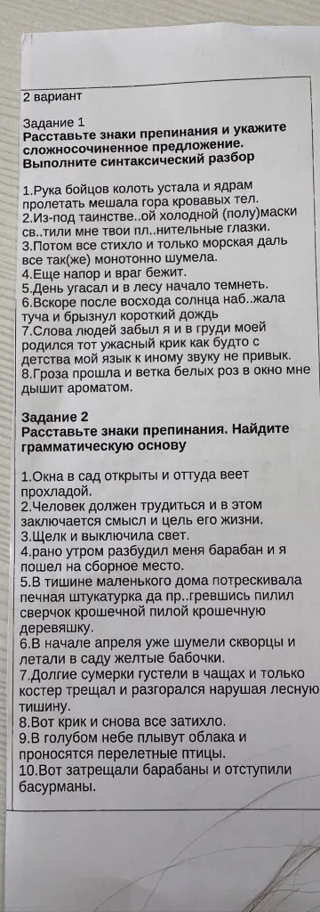 Расставьте знаки препинания и укажите сложносочиненное предложение. Выполните синтаксический разбор
