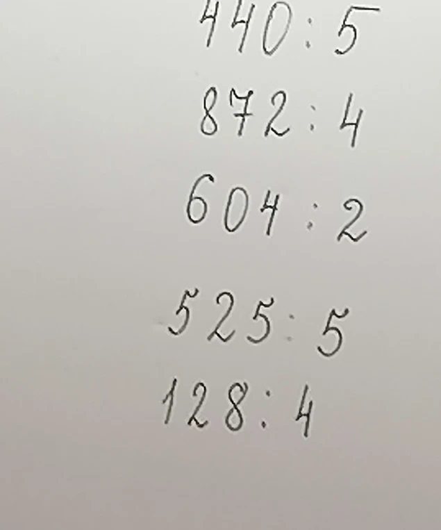 440:5, 872:4, 604:2, 525:5, 128:4