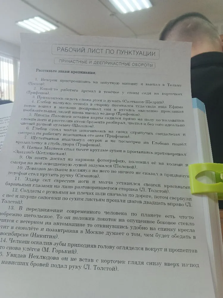 Расставьте знаки препинания.