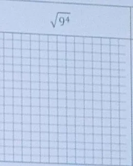 $\sqrt{9^4}$