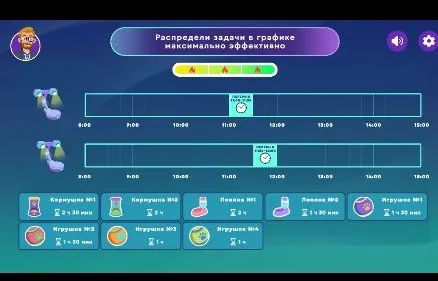 Распредели задачи в графике максимально эффективно
