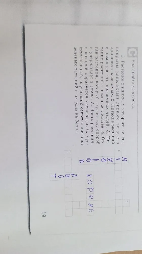 Разгадайте кроссворд