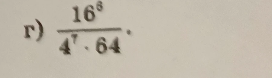 г) 16^6 / (4^7 * 64)