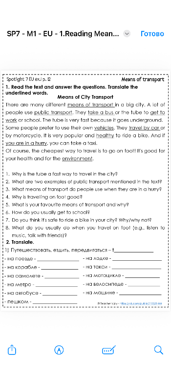 1. Read the text and answer the questions. Translate the underlined words.