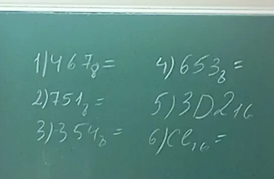 1) 4678= 4) 6538= 2) 7518= 5) 3D216 3) 3548= 6) Ce16=