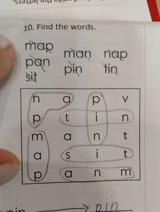10. Find the words.