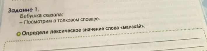 Определи лексическое значение слова «малахай».