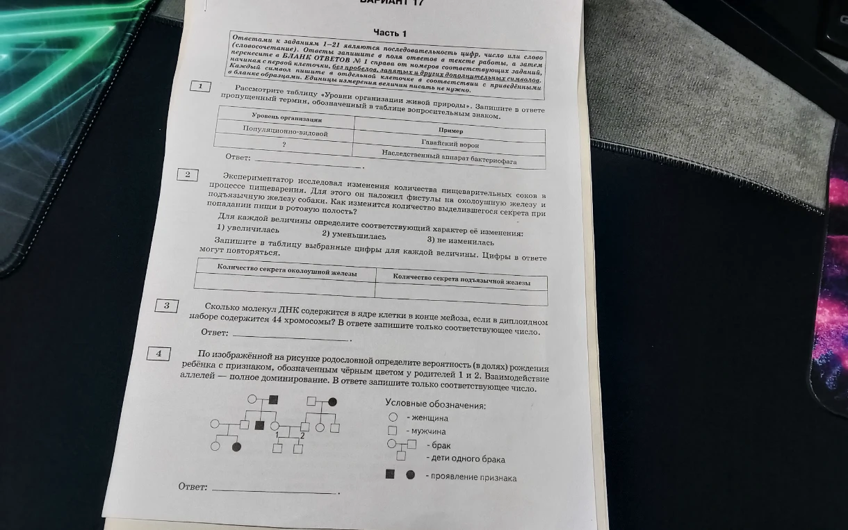 Рассмотрите таблицу «Уровни организации живой природы». Запишите в ответе пропущенный термин, обозначенный в таблице вопросительным знаком.