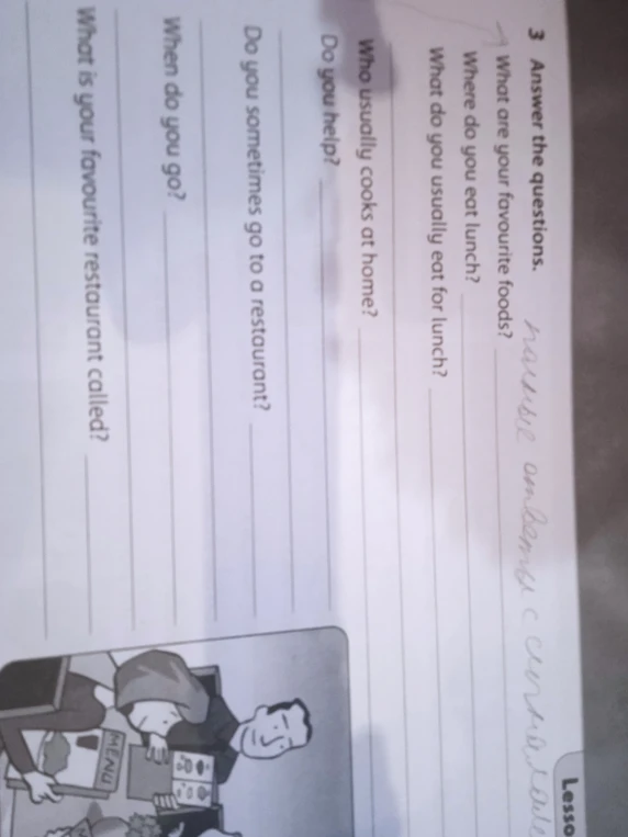 3 Answer the questions.
