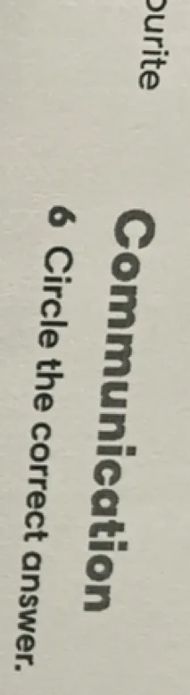 Communication 6 Circle the correct answer. A: Would you like to/ like go to the cinema or watch a DVD?