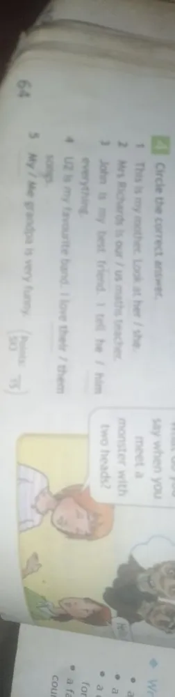 Circle the correct answer.