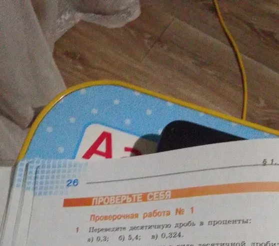 Переведите десятичную дробь в проценты: а) 0,3; б) 5,4; в) 0,324.