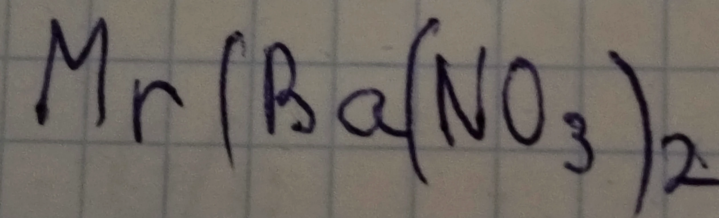 Mr (Ba(NO3)2)