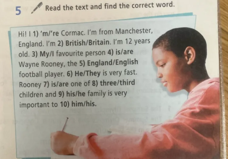 Write the nationalities.