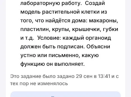 Создай модель растительной клетки из того, что найдется дома: макароны, пластилин, крупы, крышечки, губки и т.д. Условие: каждый органоид должен быть подписан. Объясни устно или письменно, какую функцию он выполняет.