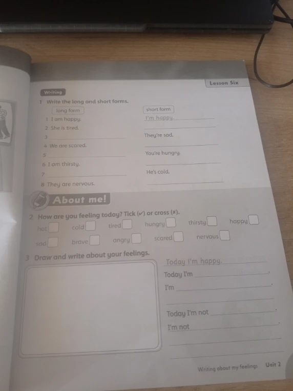 Write the long and short forms.