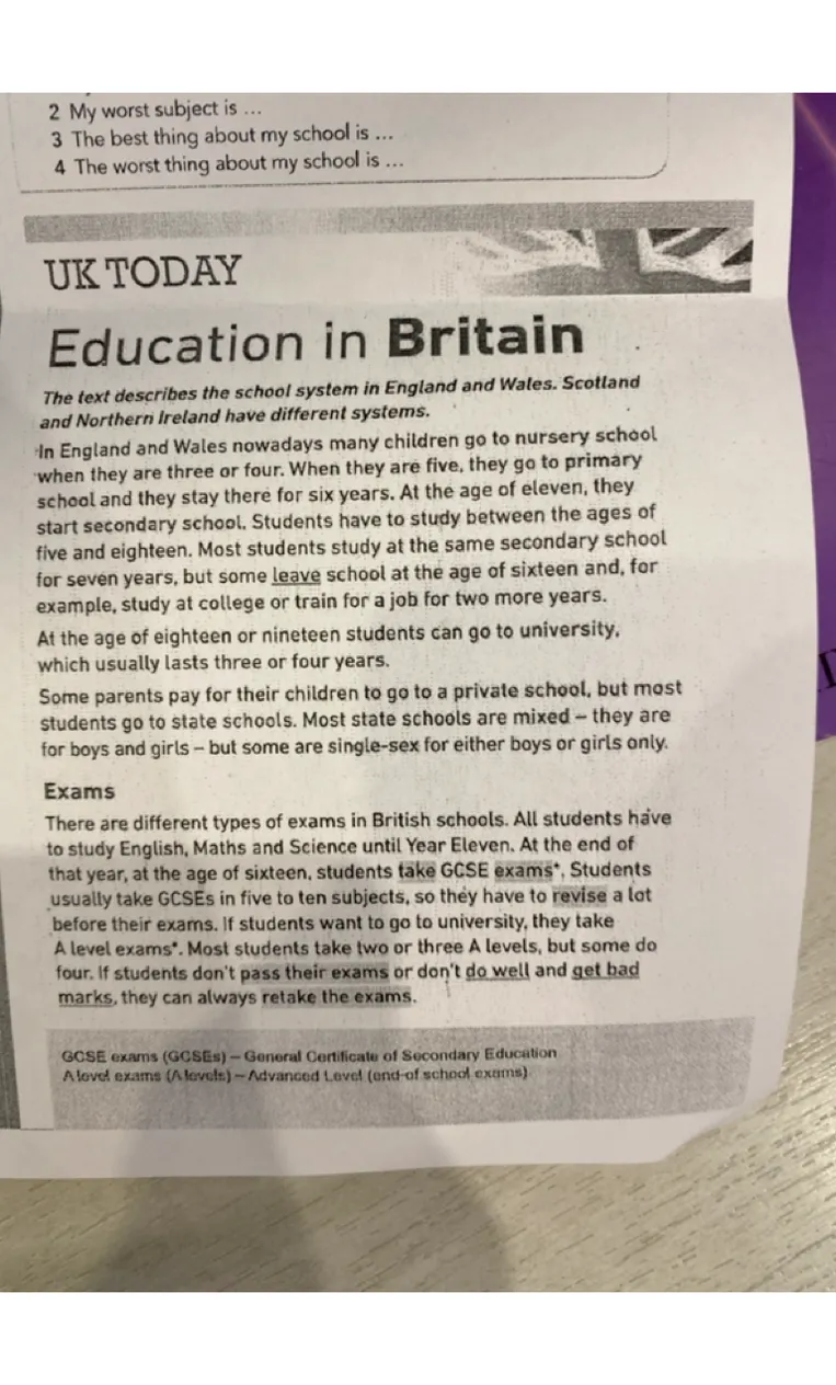 Education in Britain