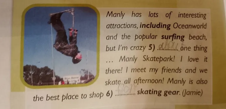 Manly has lots of interesting attractions, including Oceanworld and the popular surfing beach, but I'm crazy about one thing ...