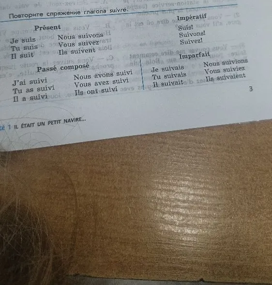 Повторите спряжение глагола suivre.
