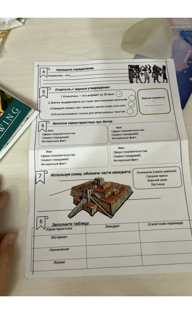 Напишите определение. Клинопись — это...