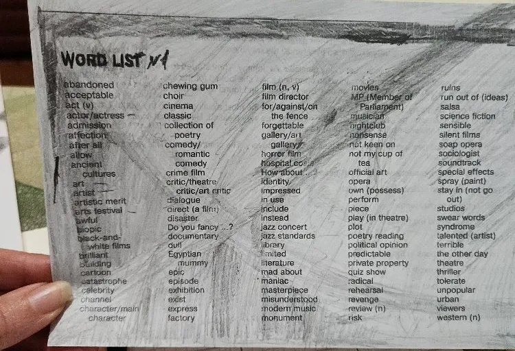 WORD LIST N1